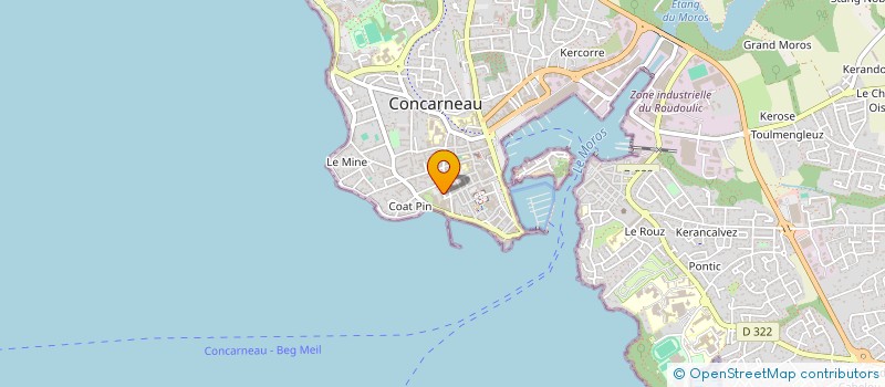 localisation de l'entreprise INDIVISION DAVID JBG  CONCARNEAU