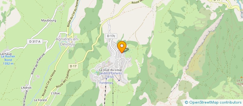 localisation de l'entreprise INDIVISION DE BOISSONNEAUX DE CHEVIGNY / JANIN à DEVOLUY