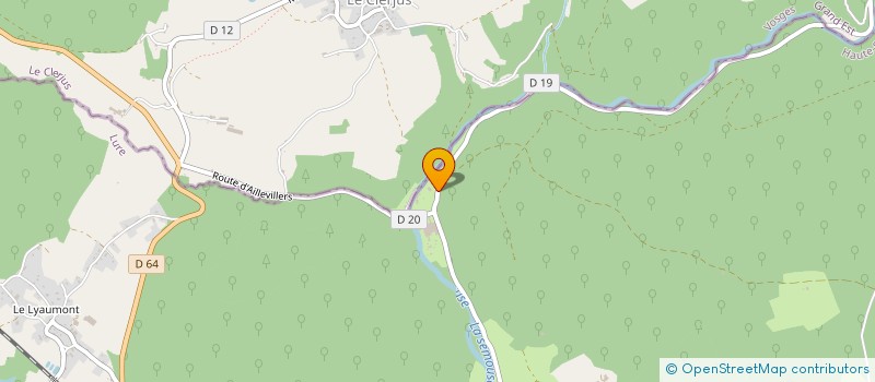 localisation de l'entreprise INDIVISION DE BONY  AILLEVILLERS-ET-LYAUMONT