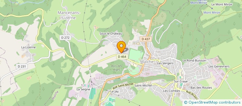 localisation de l'entreprise INDIVISION DE CASTRIES-COMBES DE L'AUGE  MAICHE