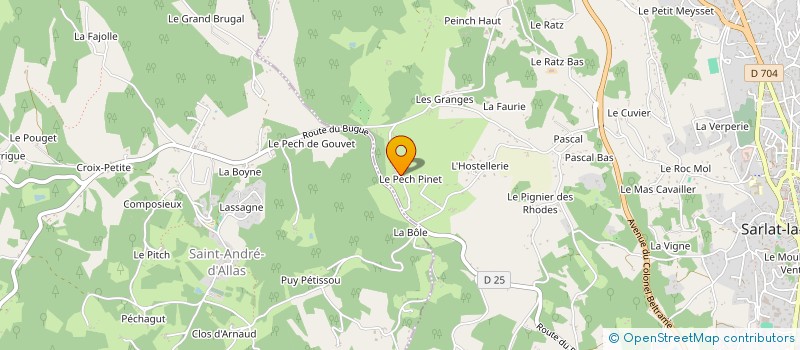 localisation de l'entreprise INDIVISION DE GERARD DU BARRY  VITRAC