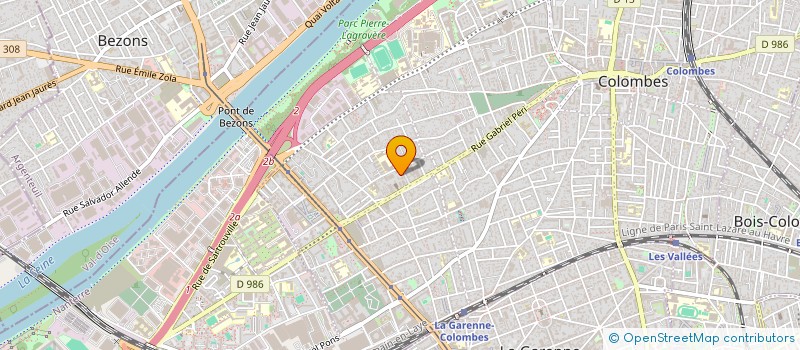 localisation de l'entreprise INDIVISION DE LA PORTE DES VAUX  COLOMBES