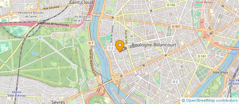 localisation de l'entreprise INDIVISION DE MALHERBE TIPHANIE ET BIOCHE JOHANN  BOULOGNE-BILLANCOURT