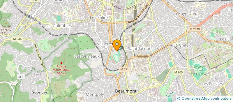 localisation de l'entreprise INDIVISION DE MARTRIN - DE BONNEVILLE  CLERMONT-FERRAND