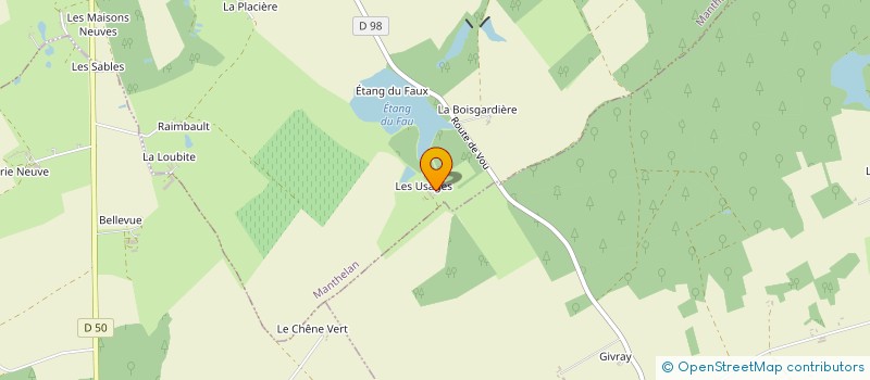 localisation de l'entreprise INDIVISION DE NICOLAY  MANTHELAN