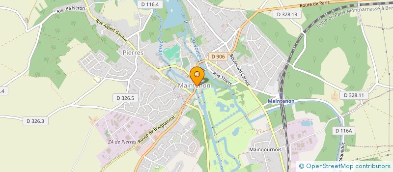 localisation de l'entreprise INDIVISION DE NOAILLES*RAINDRE/GENEVIEVE à MAINTENON