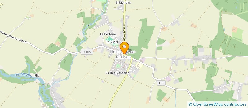 localisation de l'entreprise INDIVISION DE ROBIEN BRIGITTE ET YANN à HUISSEAU-SUR-MAUVES