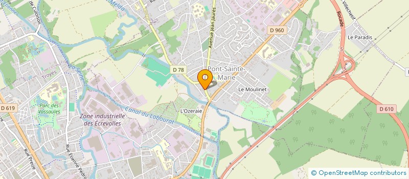 localisation de l'entreprise INDIVISION DEBRET ANDRE ET MICHELINE  PONT-SAINTE-MARIE