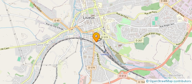 localisation de l'entreprise INDIVISION DECAEN à LISIEUX
