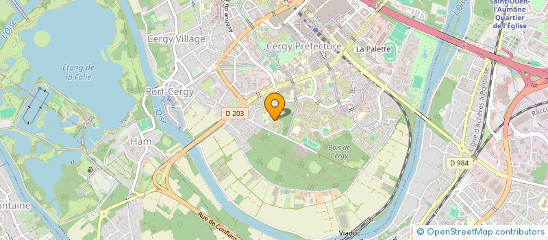 localisation de l'entreprise INDIVISION DECHAMPS BRARD  CERGY