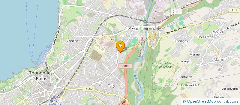 localisation de l'entreprise INDIVISION DECONCHE FABRICE ET CHRISTELE à THONON-LES-BAINS