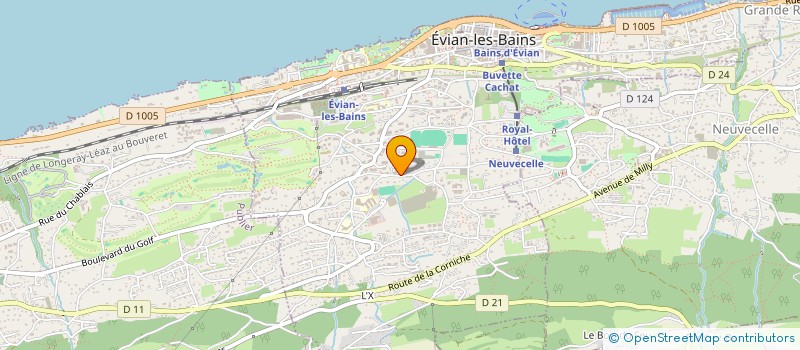 localisation de l'entreprise INDIVISION DECURNINGES - LE PANORAMIC  EVIAN-LES-BAINS