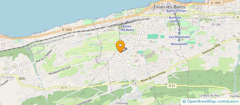 localisation de l'entreprise INDIVISION DECURNINGES - VILLA MONTREUX  EVIAN-LES-BAINS