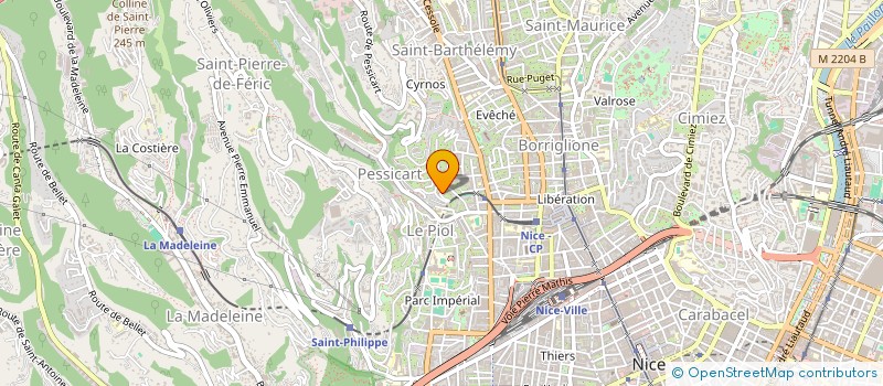 localisation de l'entreprise INDIVISION DEFONTAINE - BRUNI-FAVIER  NICE