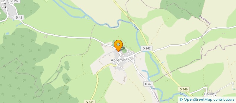 localisation de l'entreprise INDIVISION DEFRAIN  APREMONT