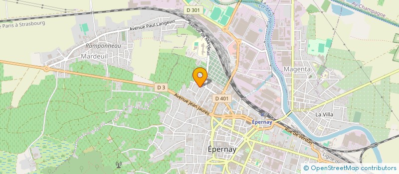 localisation de l'entreprise INDIVISION DEFRANCE  EPERNAY