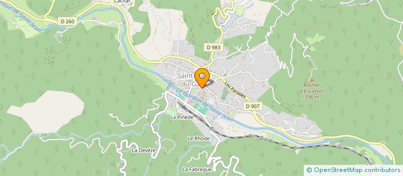 localisation de l'entreprise INDIVISION DEGIRARD-AFFORTIT  SAINT-JEAN-DU-GARD