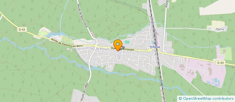 localisation de l'entreprise INDIVISION DEGUILHEM  PARENTIS-EN-BORN