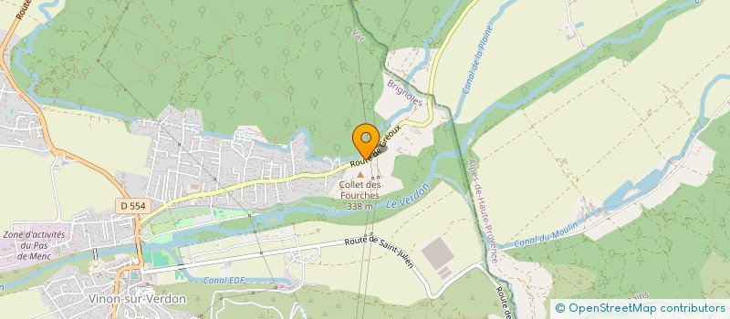 localisation de l'entreprise INDIVISION DEININGER-OJEDA  VINON-SUR-VERDON