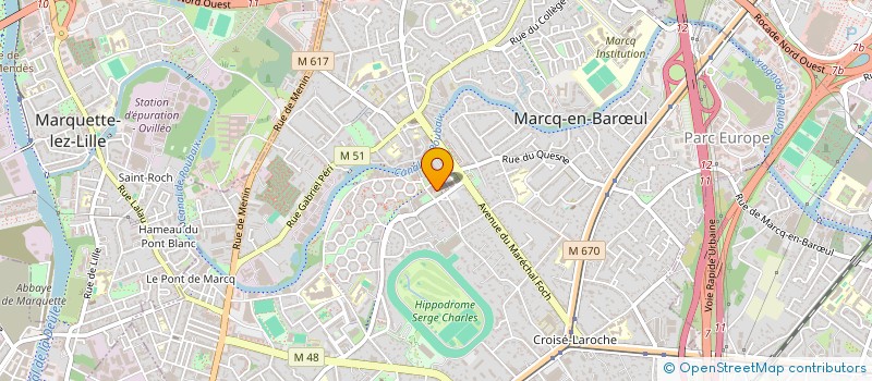 localisation de l'entreprise INDIVISION DEKINDT BODIN à MARCQ EN BAROEUL