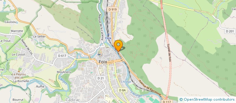 localisation de l'entreprise INDIVISION DEL MORAL ANDORRA ET BACH CASTRO à FOIX