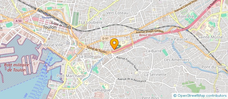 localisation de l'entreprise INDIVISION DEL TRENTO PIRONE JAOUEN  TOULON