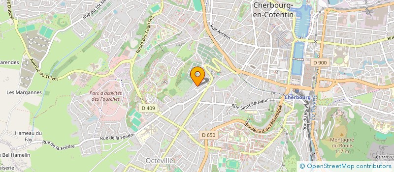 localisation de l'entreprise INDIVISION DELACOUR BAUDET  CHERBOURG-EN-COTENTIN