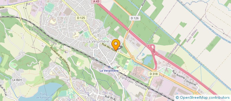 localisation de l'entreprise INDIVISION DELAHOUGUE PATRICE CAZORLA MONIQUE  LA VERPILLIERE