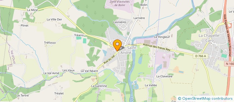 localisation de l'entreprise INDIVISION DELALANDE  VAL D'OUST