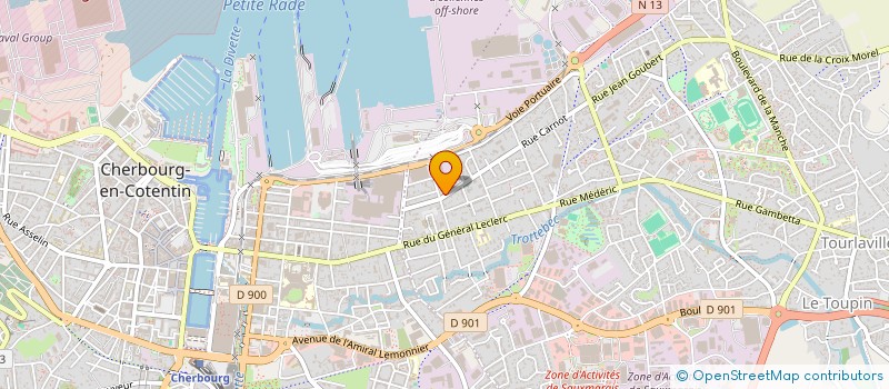 localisation de l'entreprise INDIVISION DELAMARE  CHERBOURG-EN-COTENTIN