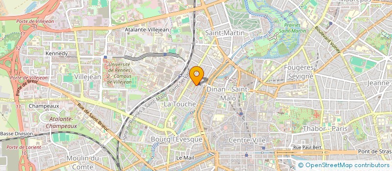 localisation de l'entreprise INDIVISION DELANOUE ET COURANT  RENNES