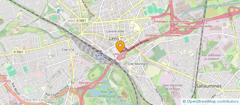 localisation de l'entreprise INDIVISION DELATTRE  LENS