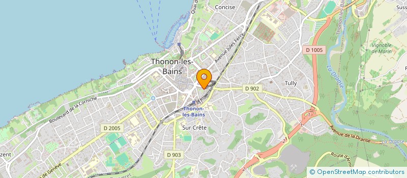 localisation de l'entreprise INDIVISION DELBERGHE à THONON-LES-BAINS