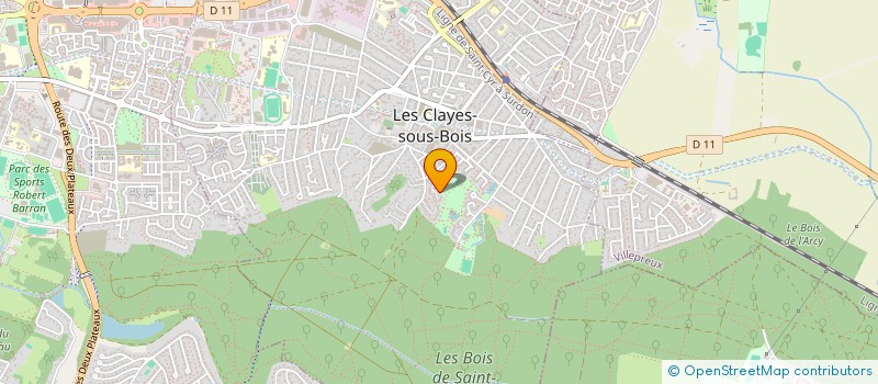 localisation de l'entreprise INDIVISION DELCOURT  LES CLAYES-SOUS-BOIS