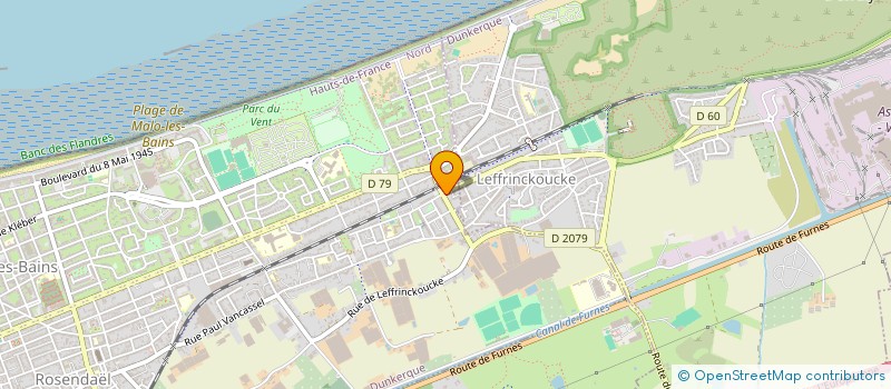 localisation de l'entreprise INDIVISION DELENCLOS DETHOOR à DUNKERQUE