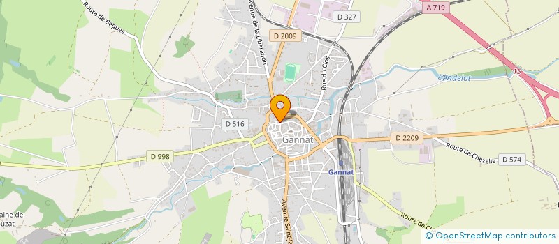 localisation de l'entreprise INDIVISION DELFIN à GANNAT