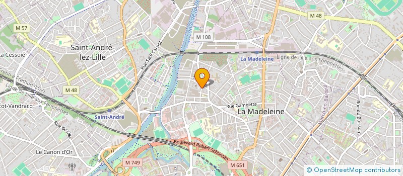 localisation de l'entreprise INDIVISION DELFLY - GUILLON à LA MADELEINE
