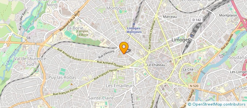 localisation de l'entreprise INDIVISION DELIGEARD BEURRIER à LIMOGES