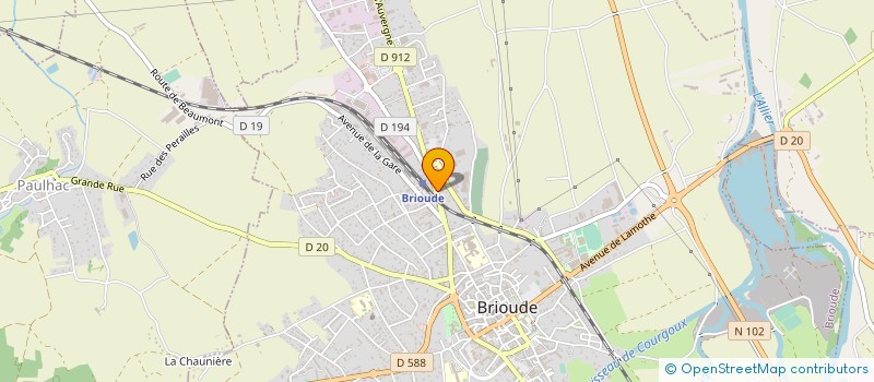 localisation de l'entreprise INDIVISION DELMAS à BRIOUDE