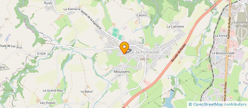 localisation de l'entreprise INDIVISION DELMAS  LUC-LA-PRIMAUBE