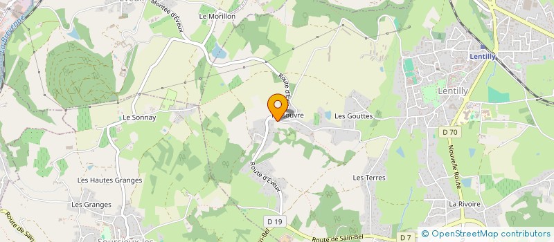 localisation de l'entreprise INDIVISION DELORME-PIN  LENTILLY