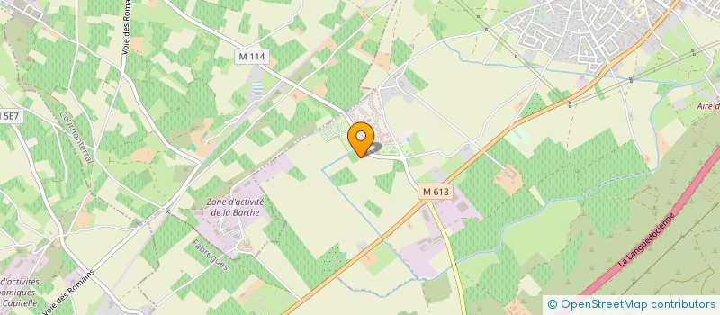 localisation de l'entreprise INDIVISION DELOT THI SINH ET DORIANE  FABREGUES