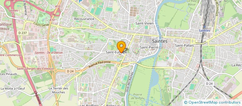 localisation de l'entreprise INDIVISION DELPECH  SAINTES