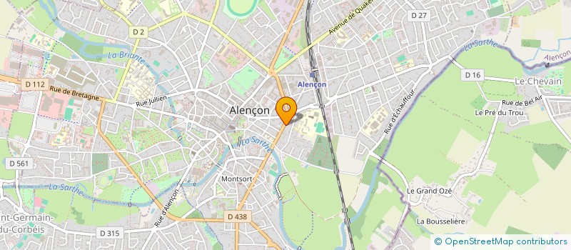 localisation de l'entreprise INDIVISION DELPORTE à ALENCON