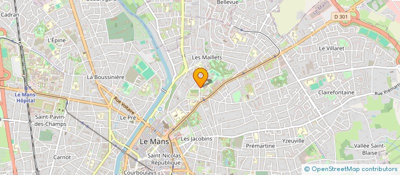 localisation de l'entreprise INDIVISION DELSINNE MICHEL LAURENCE  LE MANS