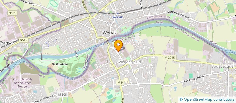 localisation de l'entreprise INDIVISION DELVA  WERVICQ-SUD