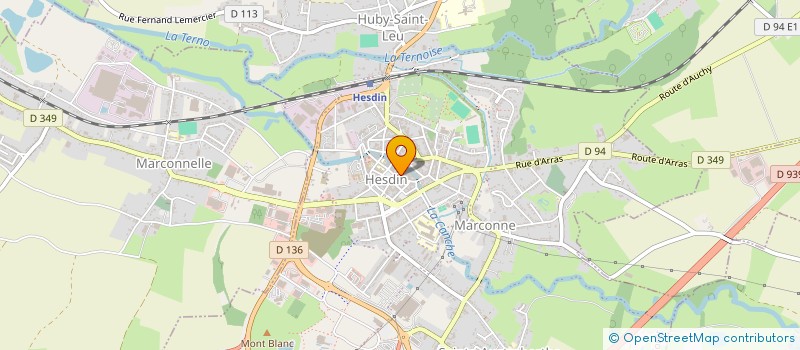 localisation de l'entreprise INDIVISION DELWAULLE à HESDIN