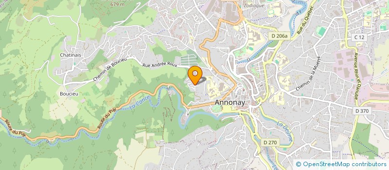 localisation de l'entreprise INDIVISION DEMARS - ZUPETTI  ANNONAY