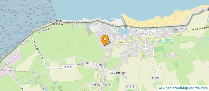 localisation de l'entreprise INDIVISION DEMELUN / LECLUSE  GRANDCAMP-MAISY