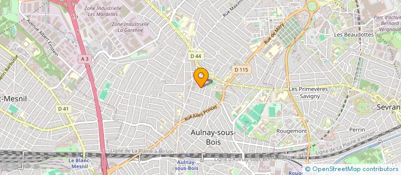 localisation de l'entreprise INDIVISION DEMEURE BIANCONI à AULNAY SOUS BOIS